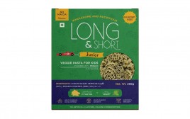 Long & Short Junior Veggie Pasta For Kids Powered With Spinach  Box  250 grams